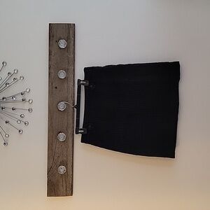 Eddie Bauer Cordaroy Black Mno Skirt SZ